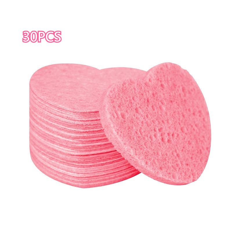 1/30Pcs Cellulose Face Sponges Compressed Facial Cleansing Massage Tools for Pore Exfoliation Makeup Removal High Spa Quality