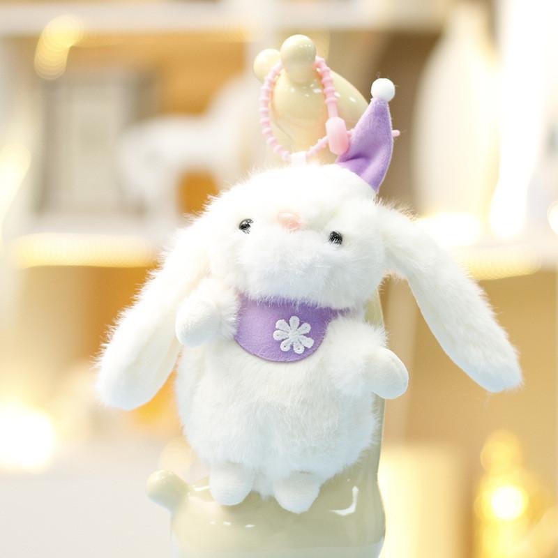 Cartoon Animal Plush Bunny Pendant With Soft Cotton Filling For Kids Room Decor