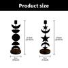 Black Pillar Candle Holder Iron Candlestick Sun Moon Star Metal Candle Stand for Weddings and Festival Table Decoration