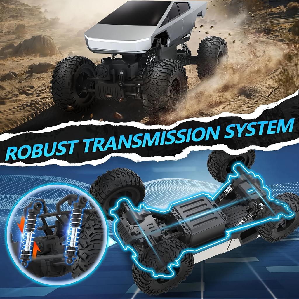 Amphibious 4WD RC Remote Control Car High Speed Off-Road Waterproof Monster Truck Toy Electric Vehicle Gift for Kids & Adults