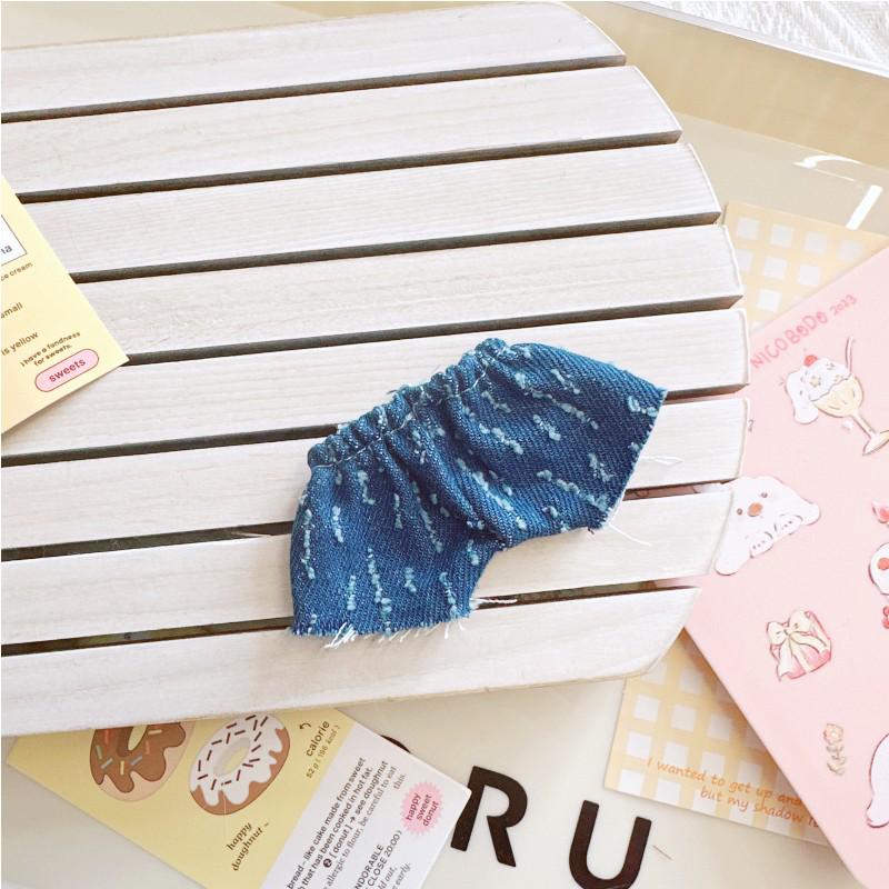 

Набор для куклы Лабубу 10-15 см: полосатый свитер и шапка-рыбак Dark Blue Jeans