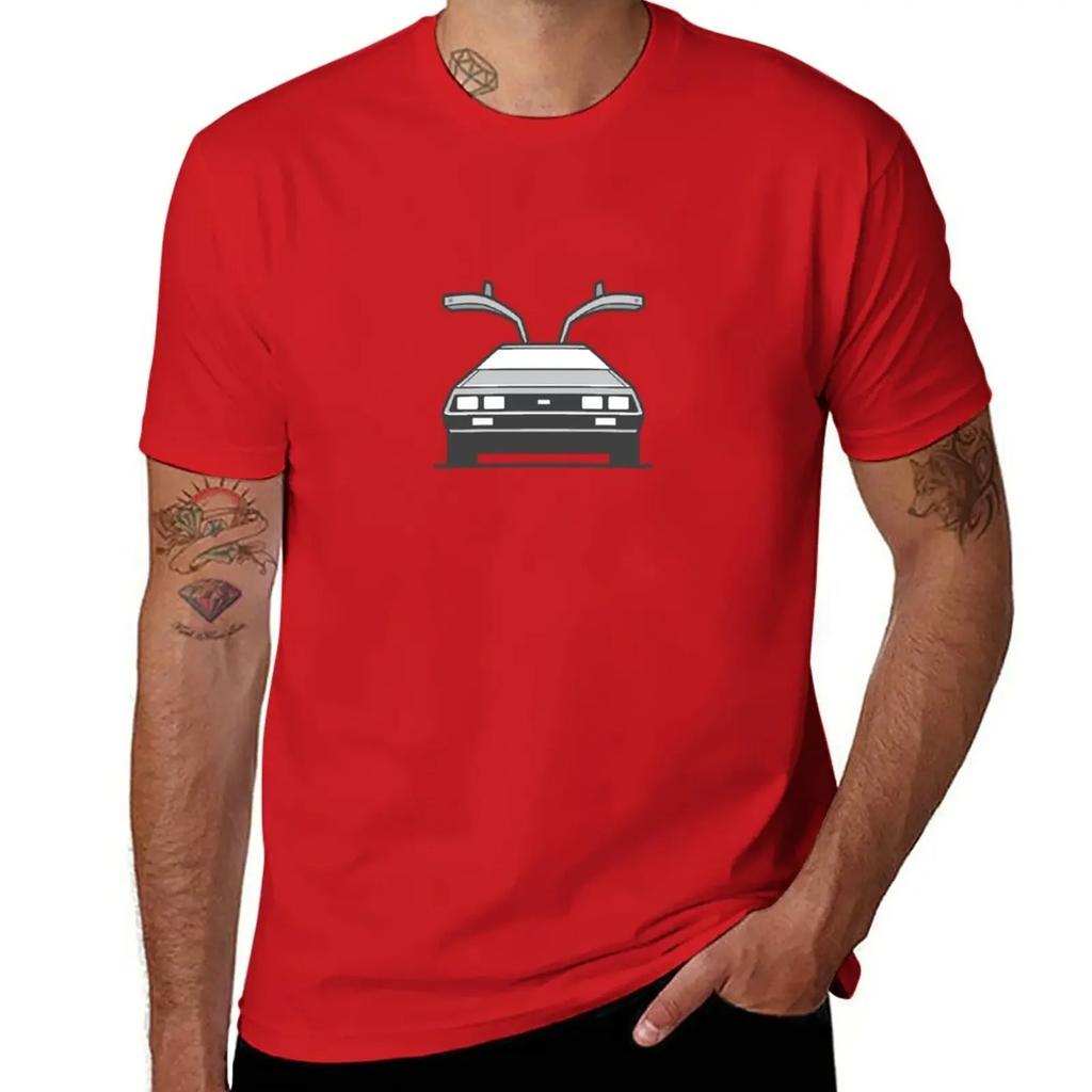 #4 Delorean T-Shirt anime quick-drying summer clothes mens funny t shirts