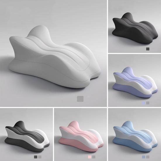 Couples Butt Cushion 3D Curved Wavy Back Cushion Multi-Position Support Memory Foam Wedge Pillow for Bed Lying And Sitting Couples Intimacy