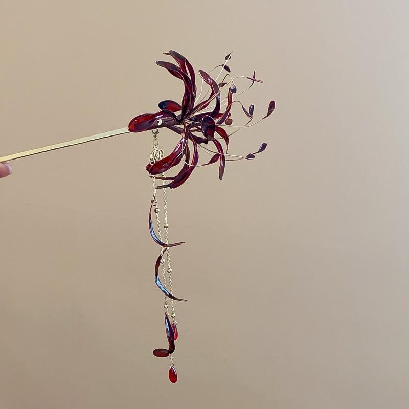 Spinnenlilie Tropföl Quaste Haarnadel: Elegante Haarnadel im antiken Stil für Damen