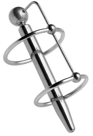 Longy Pierced Urethral Plug 8cm - Diameter 5.5 To 8mm - FUKR - Pierced Urethral Plugs