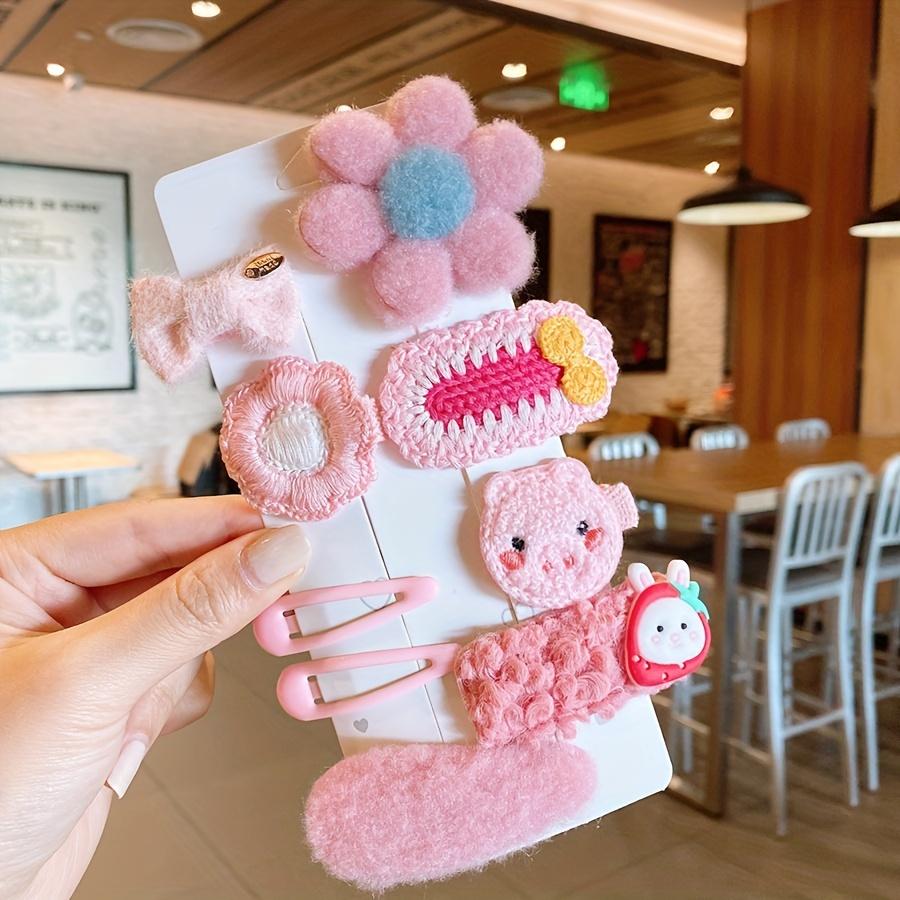 

9/10 шт. Зимняя плюшевая заколка для волос Милые цветочные заколки-банты для девочек Детский головной убор Аксессуары для волос для девочек Детские аксессуары для волос Принцесса Заколки для волос