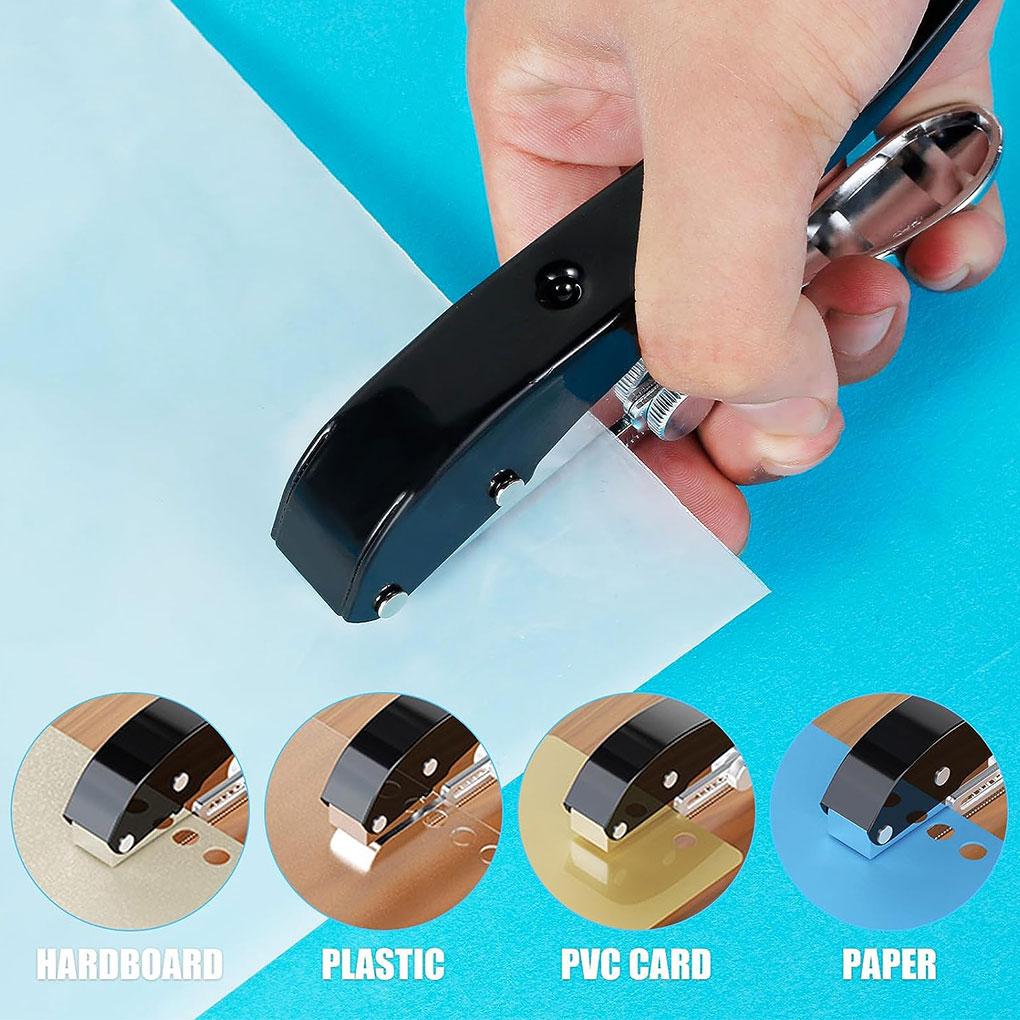 Handheld Punching Tool With Countersunk Precise Punching Hard Film Thin PVC Heavy Duty Hole Puncher