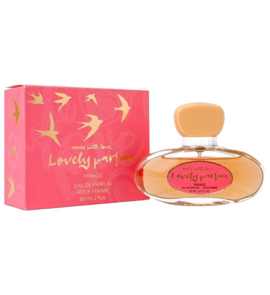 Lovely Eau de parfum for women Made with Love in France 60ml.