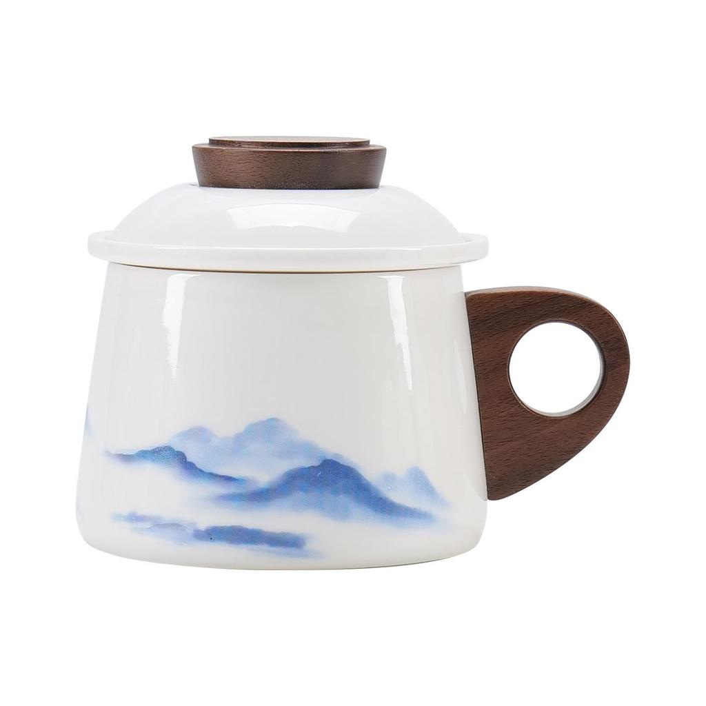 Exquisite Mutton Fat White Porcelain Tea & Coffee Infuser Cup for Home & Office