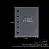 A8 Custom Minimalist PP Twill 5-Hole Transparent Ring Binder Shell for Journals