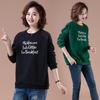 Loose Round Neck Casual Sweatshirt for Women, Plus Size, Thin Style, Ideal for Middle-aged Moms, Spring/Autumn.