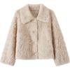 betu Women's Winter Faux Fur Lapel Short Coat