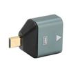 HD Female to Micro HD Adapter Aluminum Alloy Plug and Play 4K Supported Micro HD to HD Converter for Laptop Desktop