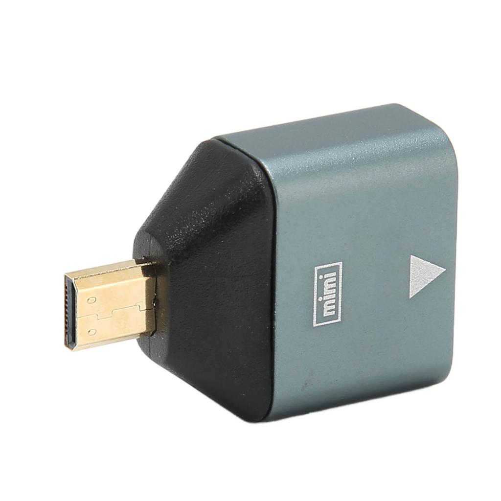 HD Female to Micro HD Adapter Aluminum Alloy Plug and Play 4K Supported Micro HD to HD Converter for Laptop Desktop