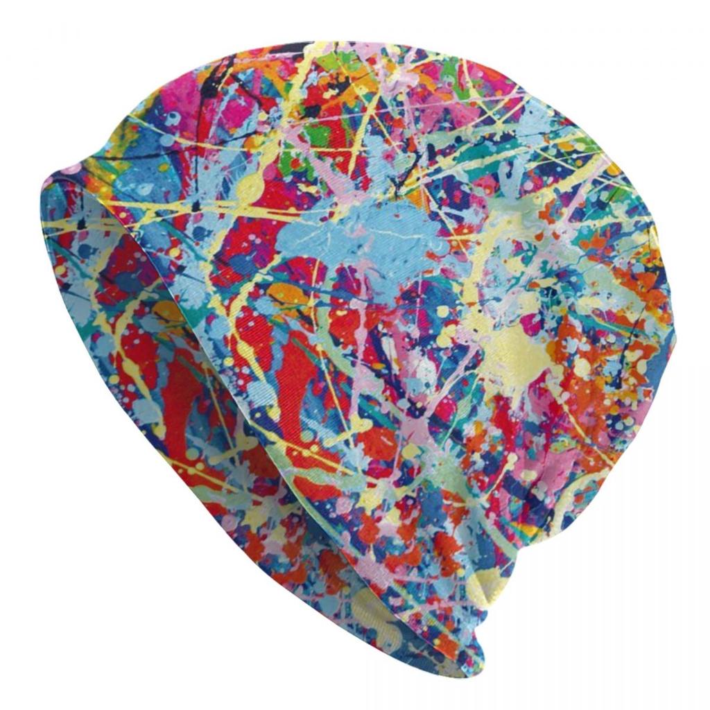 Abstract Street Graffiti Beanie Cap Unisex Winter Warm Bonnet Femme Knitted Hats Colorful Camouflage Skullies Beanies Hat