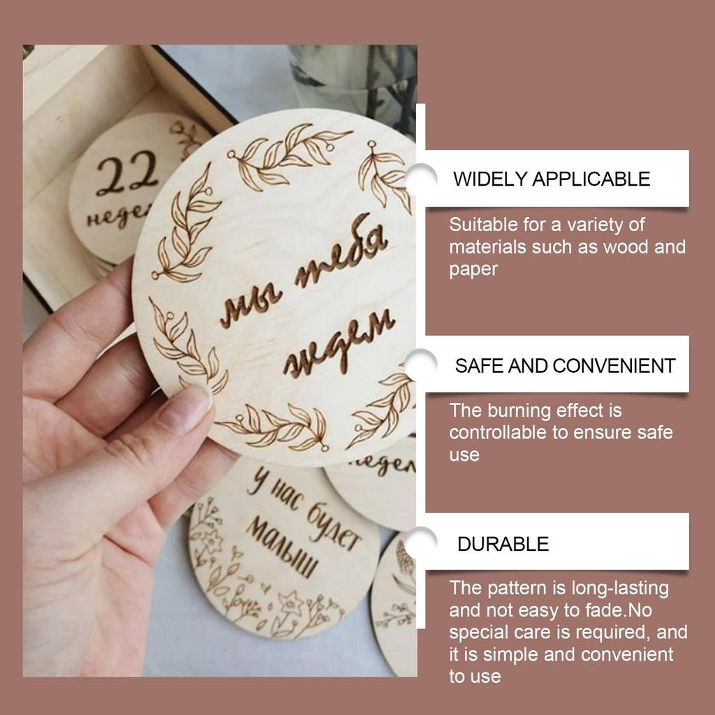 JUE FISH Holzbrandstift für Kinder-DIY-Bastelarbeiten