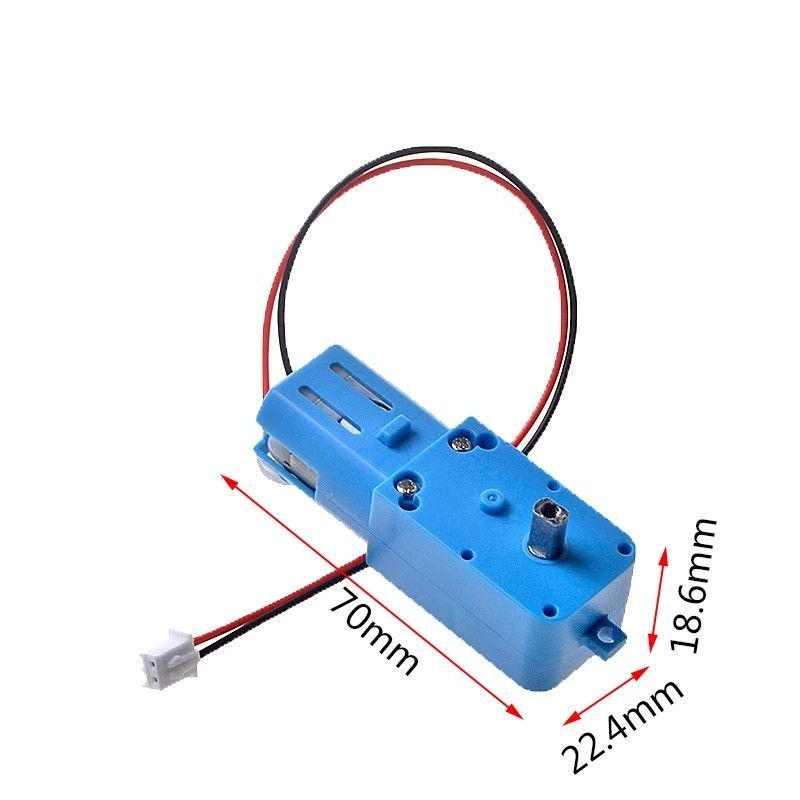 TT Miniature DC Geared Motor 1:48, Single/Double Shaft, 3V/6V, 1:90 Metal Gear, for Smart Cars.