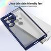 Transparent Soft Frame Hard PC Armor Phone Case For Samsung Galaxy S25 S24 Ultra S23 S22 Plus S20 S21 FE Camera Protection Cover