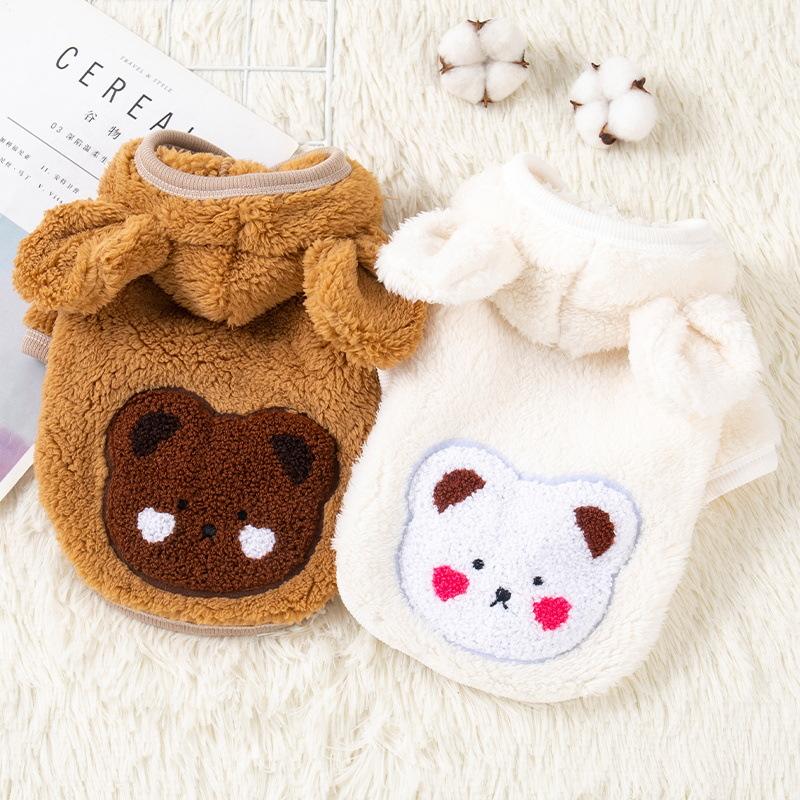 Winter Dog Clothing With Plush And Thickened Small Dog Pet Clothing