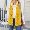 Gilet Cardigan Cappotto Caldo Moda Donna Stampa Retrò in Pile