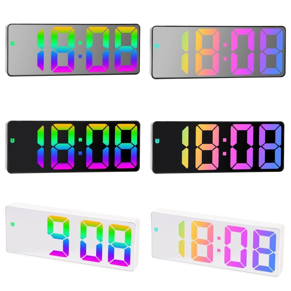 Temperature/Date Display Digital Alarm Clock 12/24H Format LED Digital Clock Office