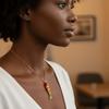 Colorful Glazed Necklace Ethnic Style Gold Jewelry Retro Enamel Fish Necklace  Jewelry Accessories