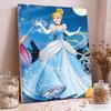 Moonlit Magic Cinderella Pearl-Inlaid Frameless Art | Handmade Pearl Craft, Moonlit Magic Theme, for Luxury Fairy Tale Home Decor & Gift Option