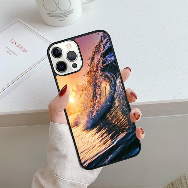 Summer beach surfboard surfing Phone Case For iPhone 17 Air 14 15 16 16e 13 12 Max Cover For iPhone 17 Air 14 11 Pro Max Plus