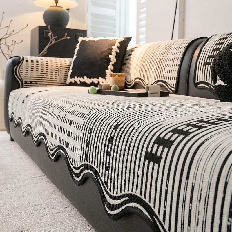 

Четыре сезона Универсальный Простой Современный Высококлассный Диванная подушка 2025 Новая Фигурная Диванная подушка Фиксированный Нескользящий Чехол Ткань 90 X 70cm