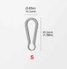 Mini Titanium Alloy Simple Keychain Connection Key Ring Quick-hang Buckle Simple Clasp Horseshoe Hanging Buckle Keyring EDC Tool
