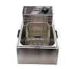 1700W Electric Deep Fryer 6L Single Pot with Removable Oil Basket Stainless Steel Fryer Adjustable Thermostat