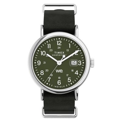 Weekender TW2W87000 Unisex Watch Quartz 50m Water Resistant Mineral Glass Green Dial Brass