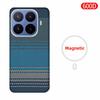 Per Xiaomi 17 T Pro/Xiaomi 17 T Custodia Tessuto Fibra Aramidica Kevlar Carbonio 600D 1500D Cover Rigida Sottile Magnetica Nera Sottile Leggera Rossa