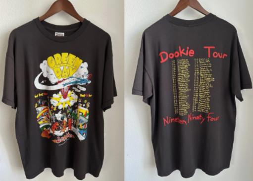 Green Day Dookie Tour 1994 Vintage Reprint Single Stitch Tultex Tag T-shirt XL