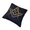 Custom Freemason Evil Eye Symbol Throw Pillow Covers Masonic Mason Chair Cushion Cover Square Pillowcase