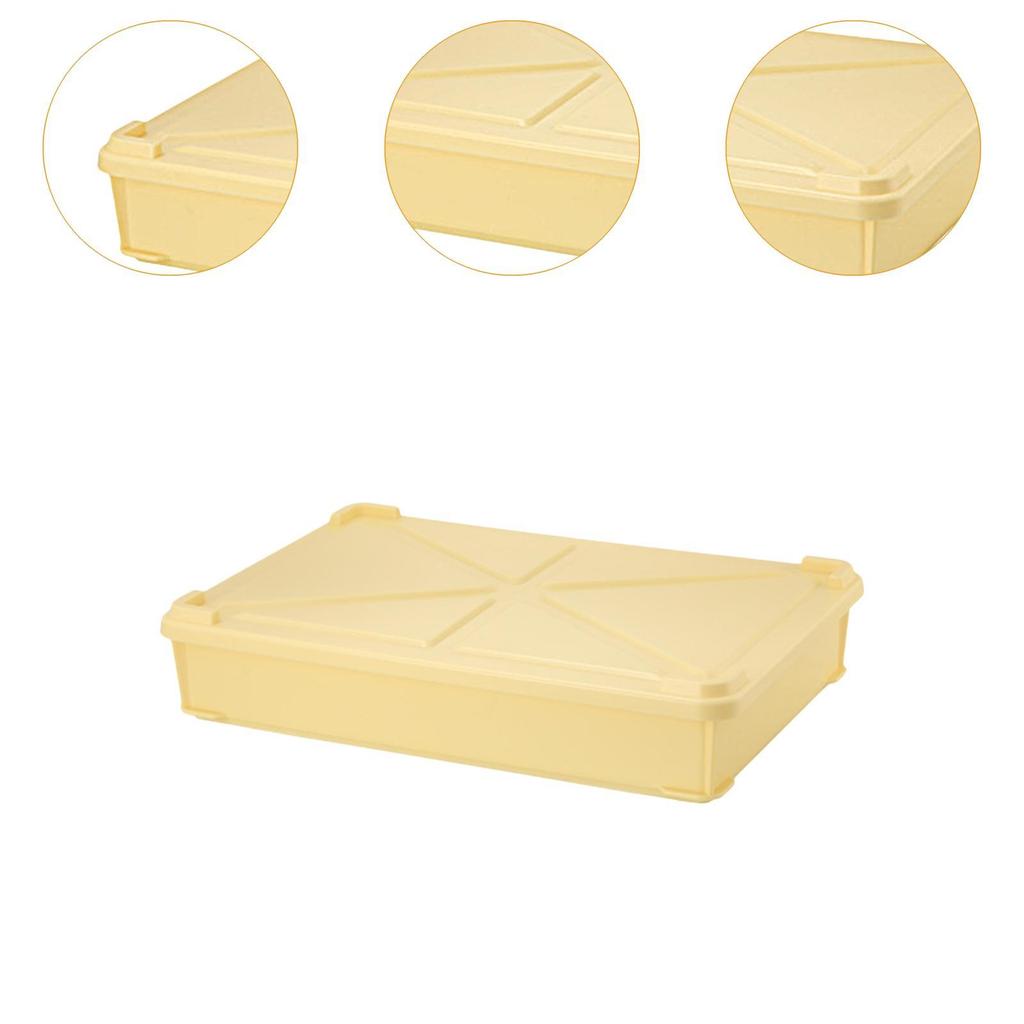 Pizza Proofing Box Pizza Dough Container Practical Space Saving Utility with Cover Stackable for Kitchen Household Restaurant