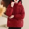 Thick Warm Cotton Padded Coats Fashion New Loose Short Winter Jackets Chic Design Pockets Long Sleeve Hooded Casual Outwear Tops