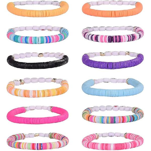Bracelets Sets for Girls,Friendship Bracelet,Colorful Stretch Friendship Bracelets Gift for Girl Party Favors