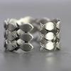 Handmade Two-Color European & American Open Fishnet Ring