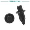 ACROPIX Nietbefestiger Druckstiftklemmen für Kotflügel Stoßstange Universal Schwarz 6mm Loch Schwarz 20 Stück