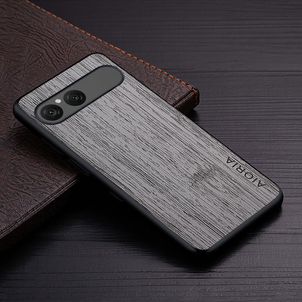 

Case for Sony Xperia 10 1 VII 10 Xperia 5 III II 5G Bamboo Wood Pattern Leather Cover Funda for Sony Xperia 10 VII Case Sony Xperia 1 VII