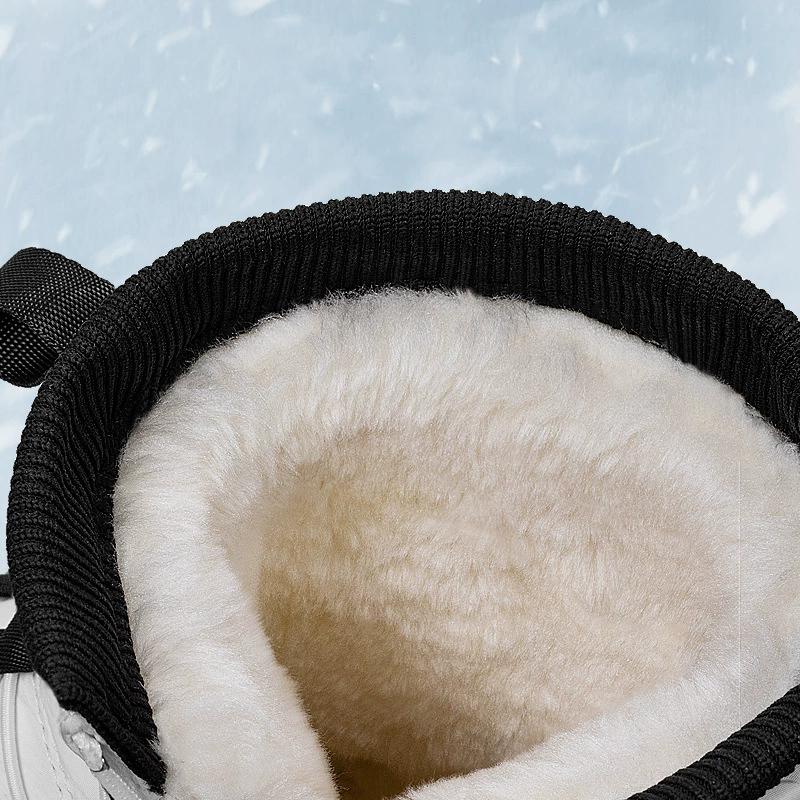 2025 New Snow Boots For Men Women Warm Plush Winter Boots Anti Slip Waterproof Men Shoes Outdoor Sports Cotton Boots Side Zipper