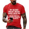 Men's Casual Graphic T Shirt Short Sleeve Loose Fit Crew Neck Tee Top with Printed Text Statement Comfortable Everyday Wear