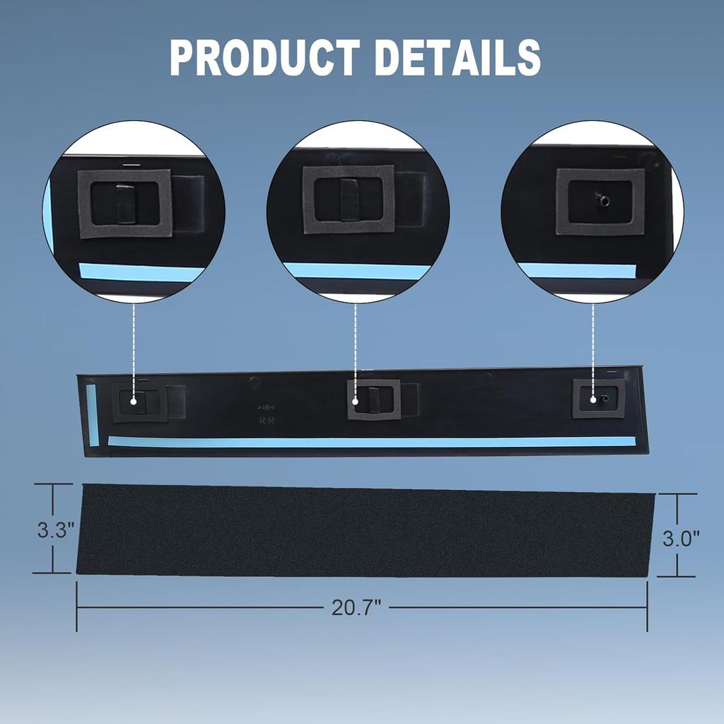 B-Pillar Side Molding Windshield Door Outer Trim Right (Passenger Side Replacement For 2008-2016 Chrysler Town Country,2008- Dodge Grand Caravan