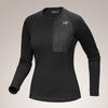 Arcteryx Women Kyanite Base Layer Crew Neck Black Atpfw09048 Black