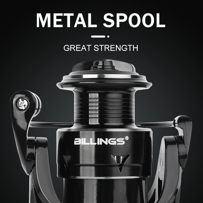 No-gap Spinning Fishing Reel 5.2:1 Gear Ratio Left/right Hand Interchangeable Durable Alloy Reel Suitable for Freshwater and Saltwater Great Gift Idea