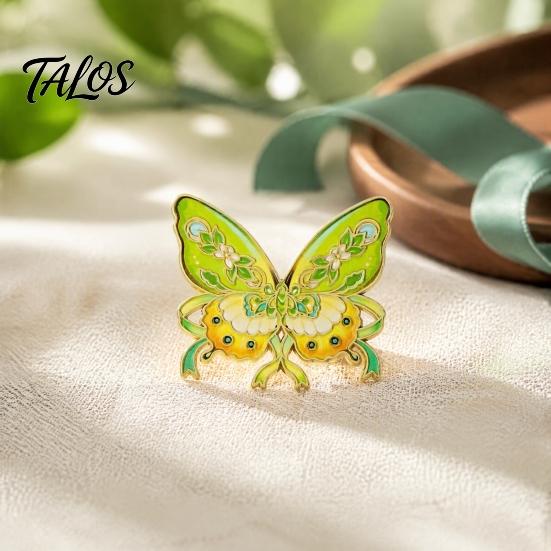 Shirts Decorative Pin Chinese Style Paper Kite Brooch, Enamel Butterfly Goldfish Swallow Badge Badge, for Clothing Scarves and Bags Durable Metal