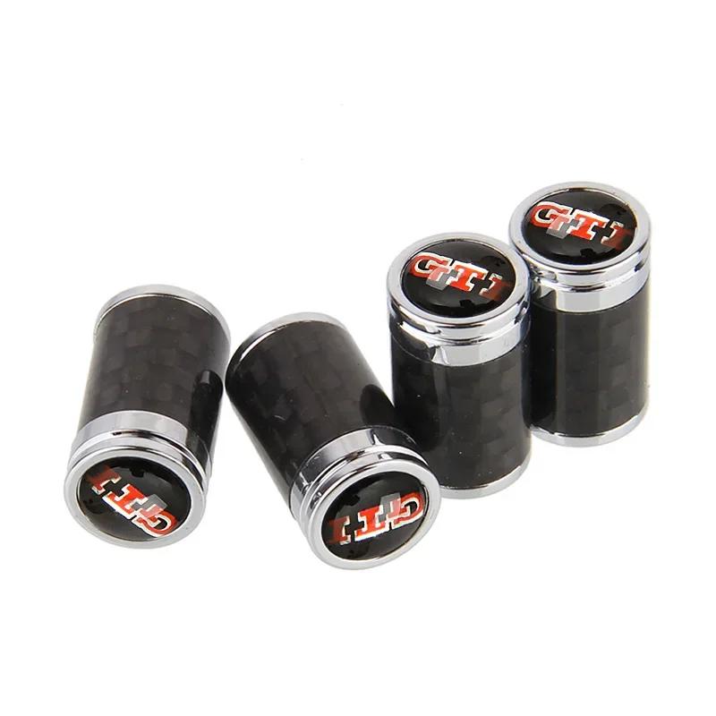 2026 Hot For VW VOLKSWAGEN 4pcs Car Wheel Valve Caps for Volkswagen Passat Tiguan Golf Bora Jetta Beetle Scirocco Sharan Sagitar