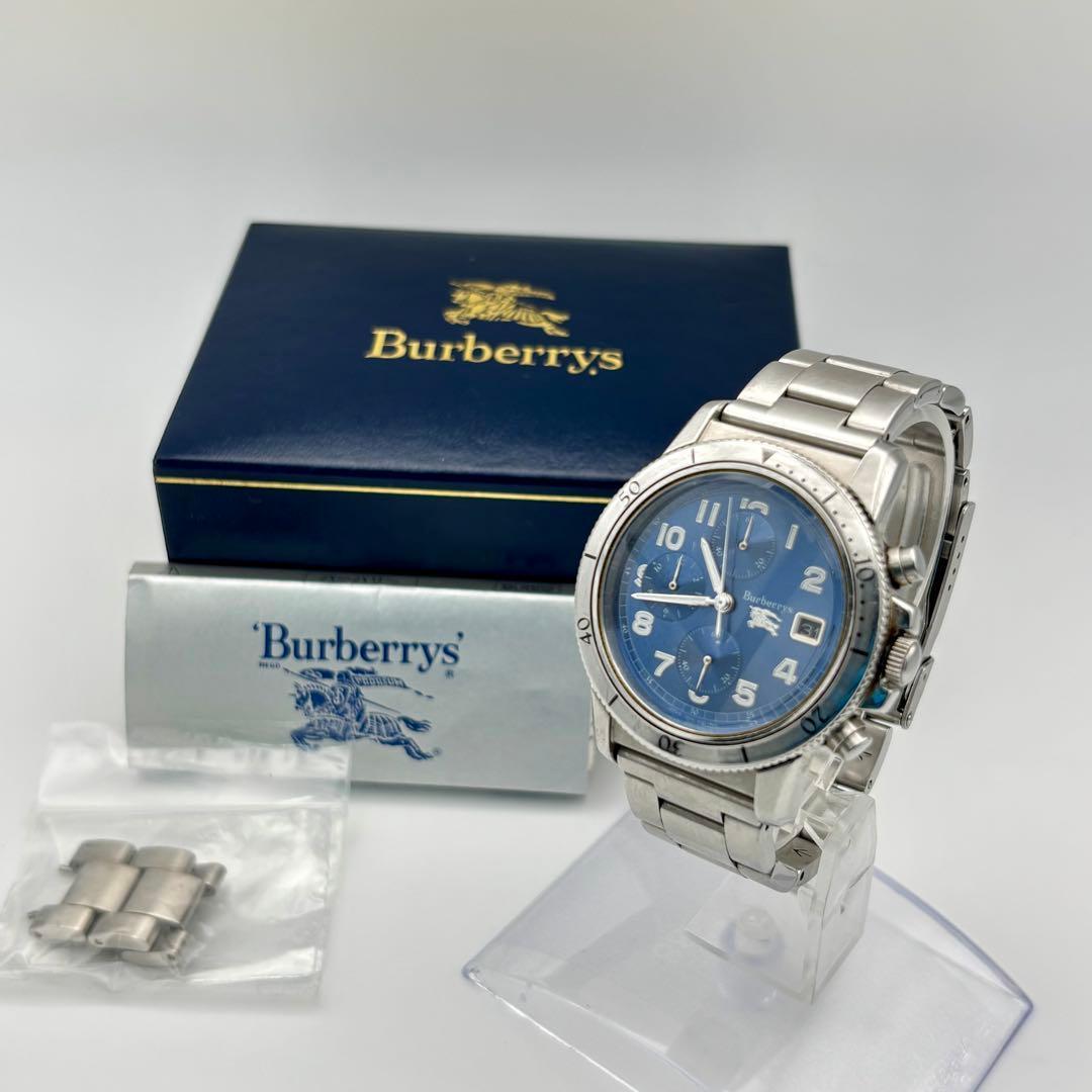 Used Burberry Men s Watch Working Item Chronograph Date