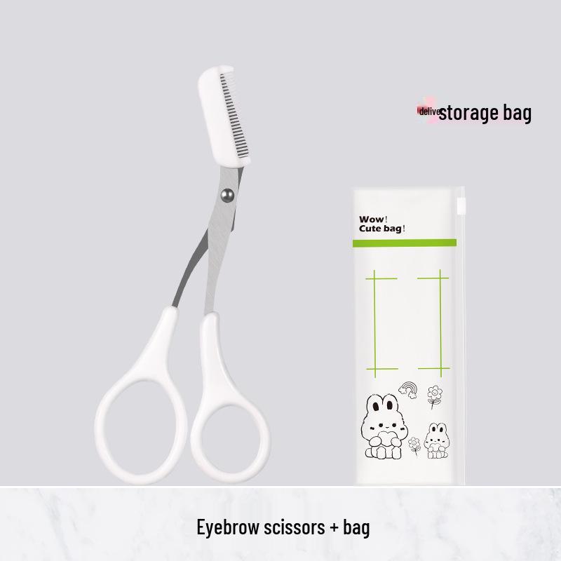 Stainless Steel Eyebrow Trimmer Set with Safety Razor Blade